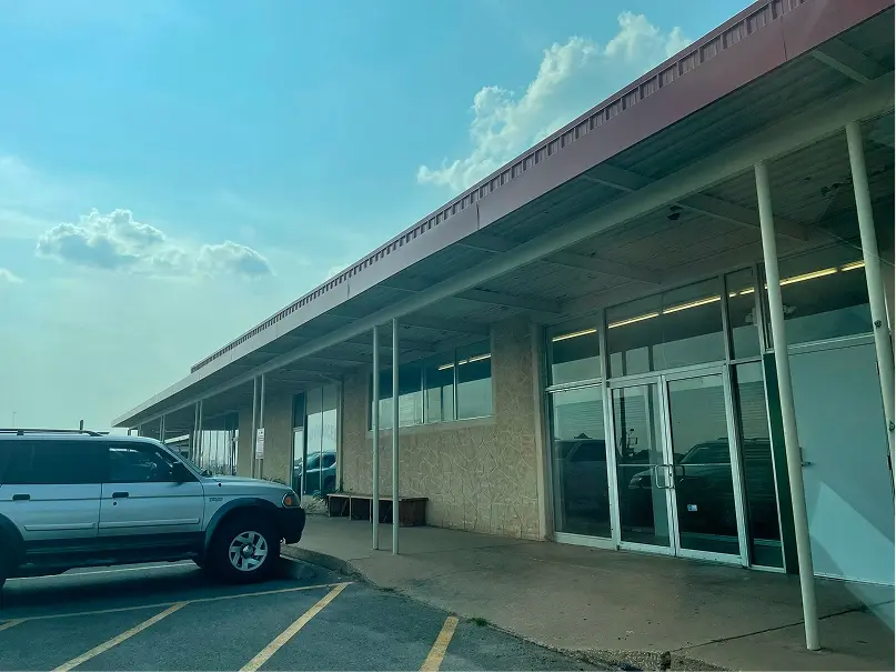 Building exterior with parking