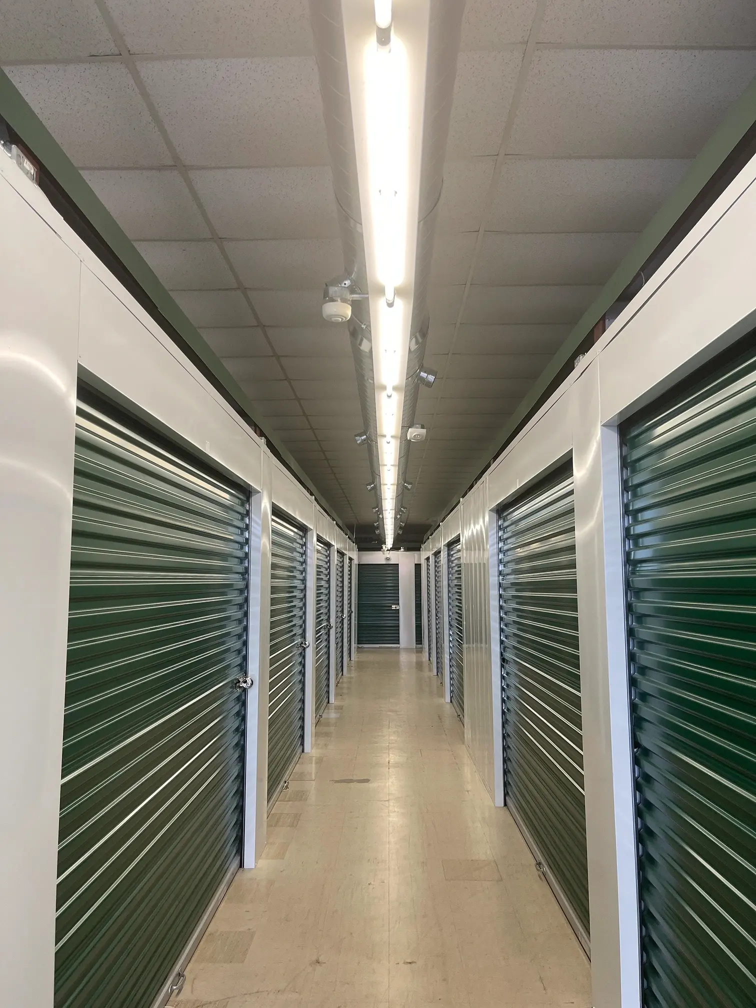 Aerial view of Lifetime Climate Controlled Storage facility